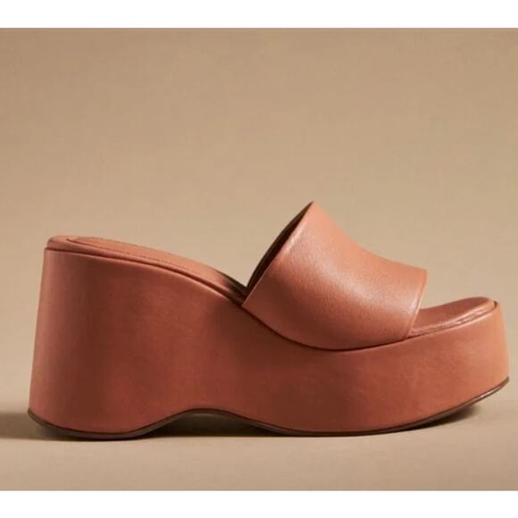 NWT Anthropologie Intentionally Blank Platform Wedge Sandals - 40 EU - Picture 2 of 7